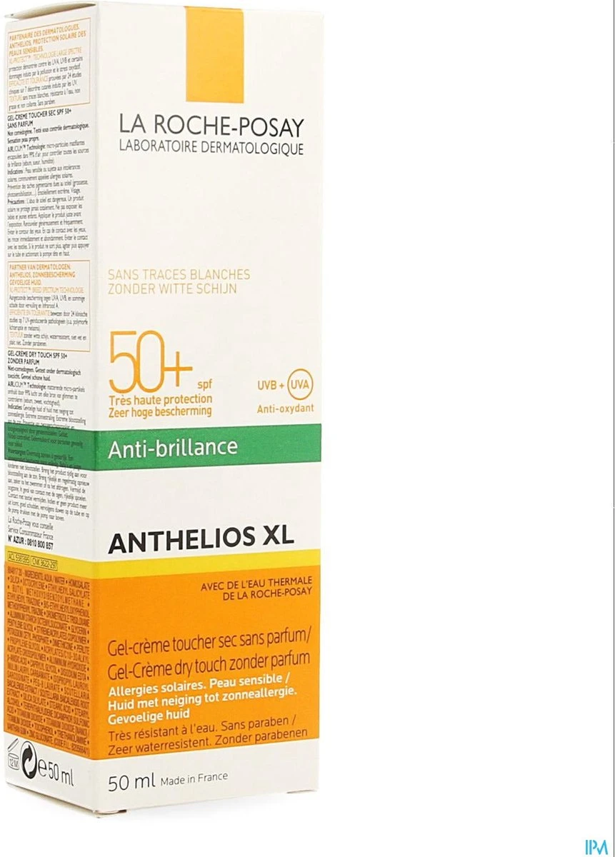 La Roche-Posay Anthelios Dry Touch Anti-glim Zonnebrand SPF50+ - 50 Ml 8 La Roche-Posay Anthelios Dry Touch Anti-glim Zonnebrand SPF50+ - 50 Ml - Afbeelding 8