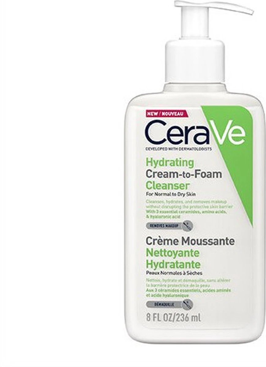 CeraVe Hydrating Cream To Foam 236 Ml 7 CeraVe Hydrating Cream To Foam 236 Ml - Afbeelding 7