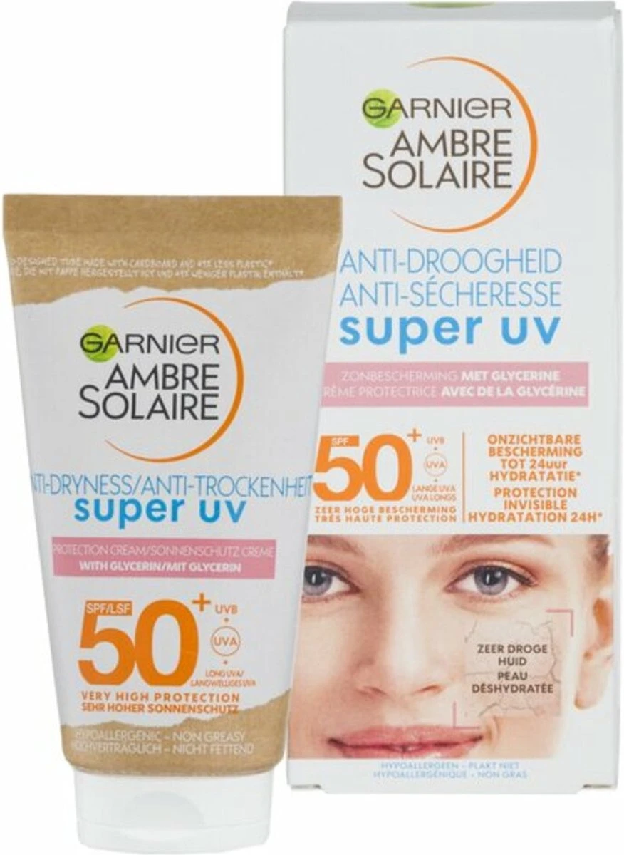 Garnier Ambre Solaire Sensitive Expert+ Gezichtscrème SPF50 - 50 Ml - Zonnebrand Met Hoge Bescherming 2 Garnier Ambre Solaire Sensitive Expert+ Gezichtscrème SPF50 - 50 Ml - Zonnebrand Met Hoge Bescherming - Afbeelding 2