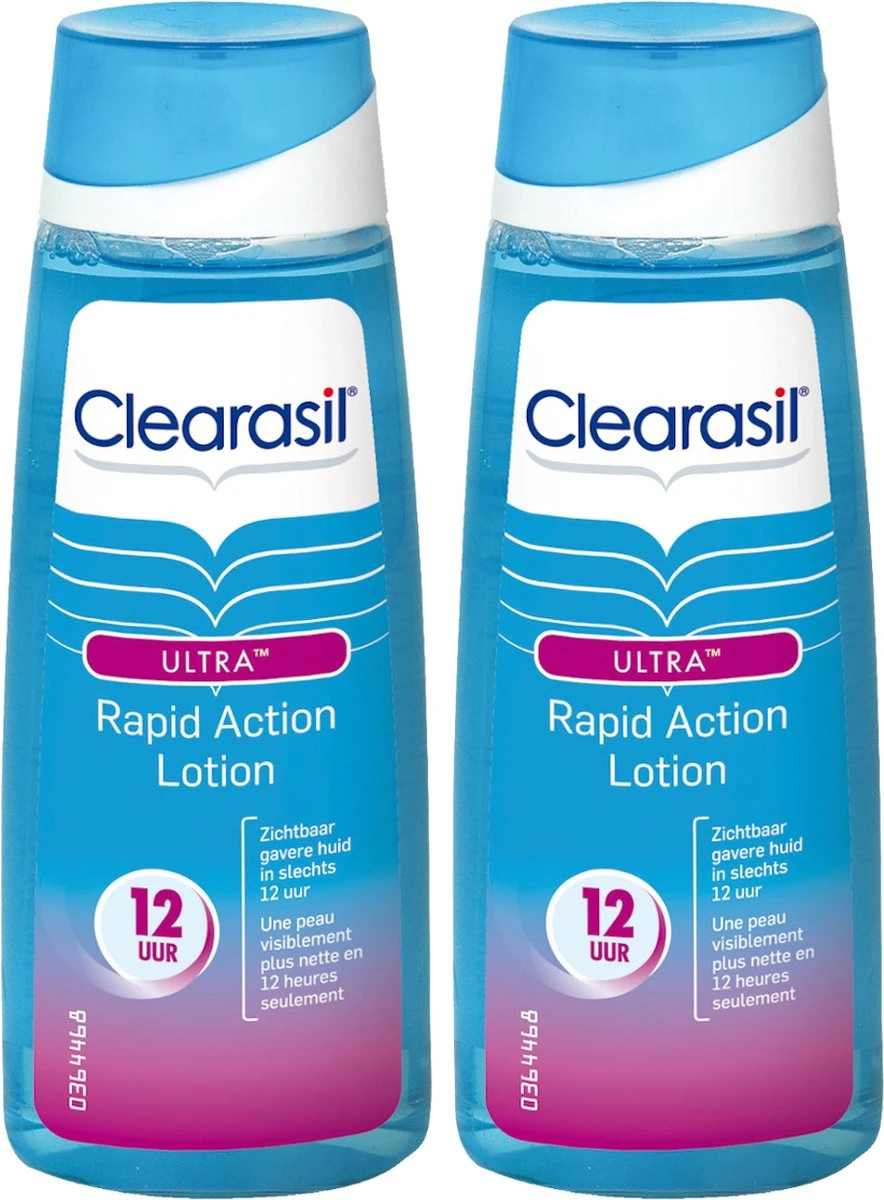 Clearasil - Ultra Rapid Action Lotion - Reinigingslotion - 2 X 200 Ml 1 Clearasil - Ultra Rapid Action Lotion - Reinigingslotion - 2 X 200 Ml