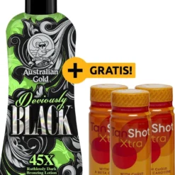 Australian Gold Deviously Black + 3 GRATIS Tan Shots T.w.v. €5,85