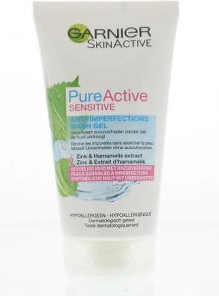 Garnier SkinActive Sensitive Zeepvrije Gezichtsreinigingsgel - 150 Ml 4 Garnier SkinActive Sensitive Zeepvrije Gezichtsreinigingsgel - 150 Ml - Afbeelding 4