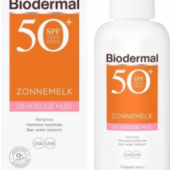 Biodermal Zonnemelk Gevoelige Huid - Zonnebrand Voor De Gevoelige Huid -SPF50+ 200 Ml -Goedkope Gezicht Zoet Winkel 955x1200