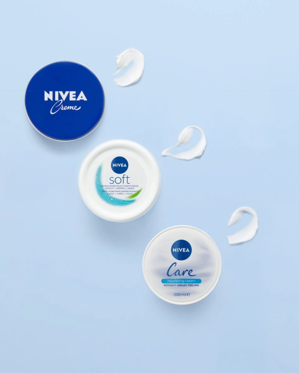 NIVEA Soft - 3 X 200 Ml - Bodycrème 3 NIVEA Soft - 3 X 200 Ml - Bodycrème - Afbeelding 3