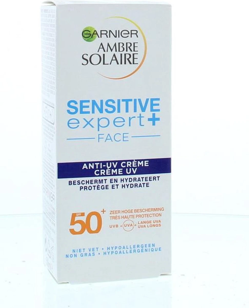 Garnier Ambre Solaire Sensitive Expert+ Gezichtscrème SPF50 - 50 Ml - Zonnebrand Met Hoge Bescherming 6 Garnier Ambre Solaire Sensitive Expert+ Gezichtscrème SPF50 - 50 Ml - Zonnebrand Met Hoge Bescherming - Afbeelding 6