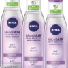 NIVEA Essentials Sensitive & Verzorgend Micellair Water - Gezichtsreiniger - 3 X 200 Ml - Voordeelverpakking