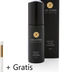 Lash Extend - Foam Cleanser - 30 Ml - Wimper Shampoo NU Met Wimper Reinigingsborstel - Lash Foam Shampoo - Lash Soap - Wimper Zeep - Cleanser For Eyelashes - Wimper Schuim - Wimper Reiniging- Olievrij