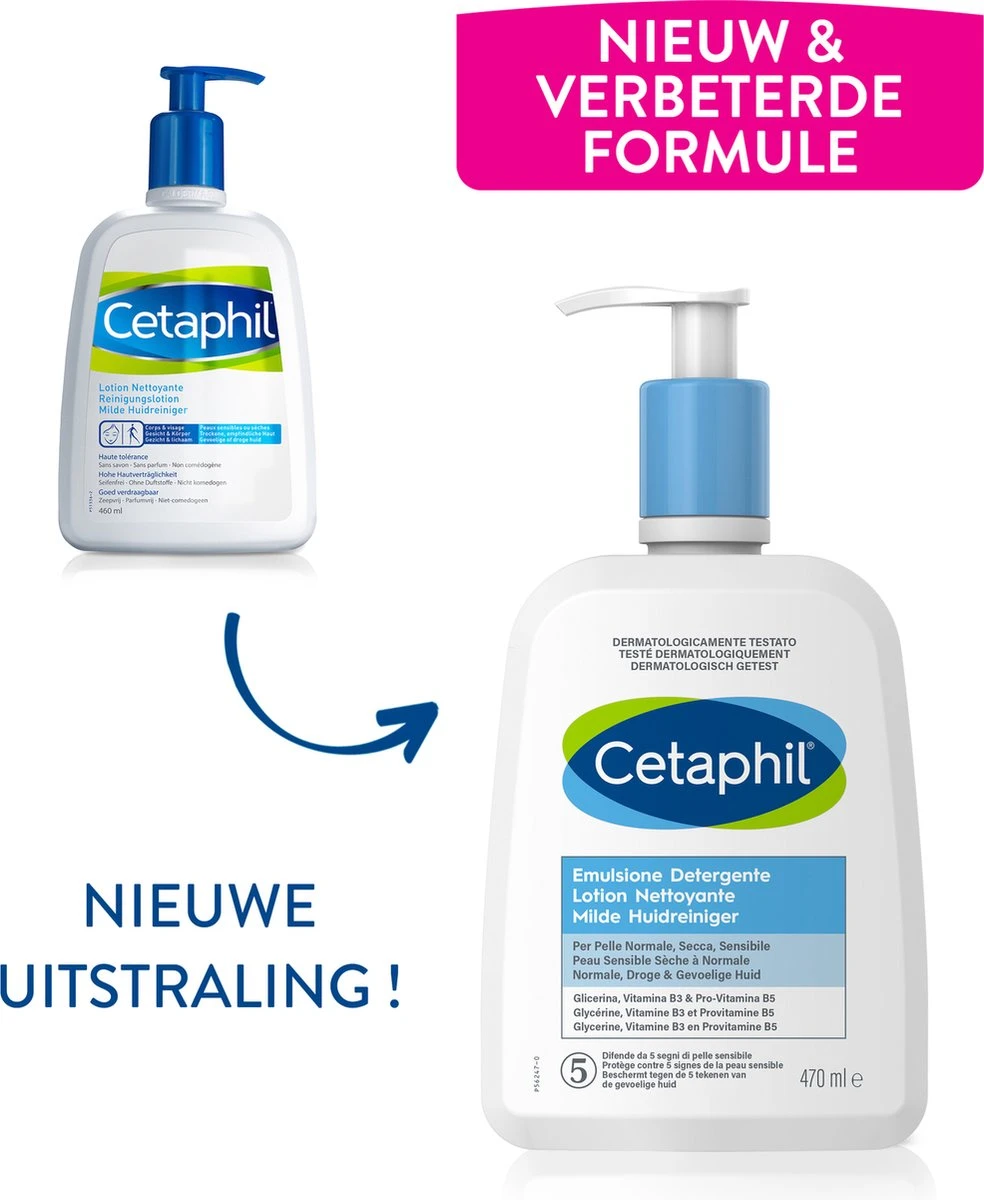 Cetaphil Milde Huidreiniger - 460 Ml 3 Cetaphil Milde Huidreiniger - 460 Ml - Afbeelding 3