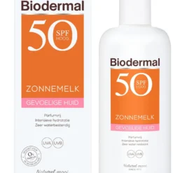Biodermal Zonnemelk Gevoelige Huid - Zonnebrand Voor De Gevoelige Huid -SPF50+ 200 Ml -Goedkope Gezicht Zoet Winkel 986x1200