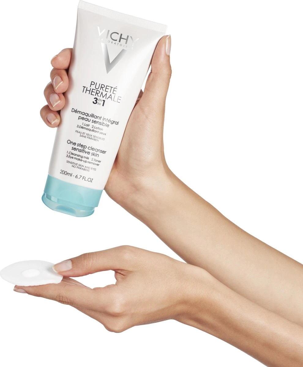 Vichy Pureté Thermale 3-in-1 Reinigingslotion -200ml - Make-up Verwijdering 9 Vichy Pureté Thermale 3-in-1 Reinigingslotion -200ml - Make-up Verwijdering - Afbeelding 9